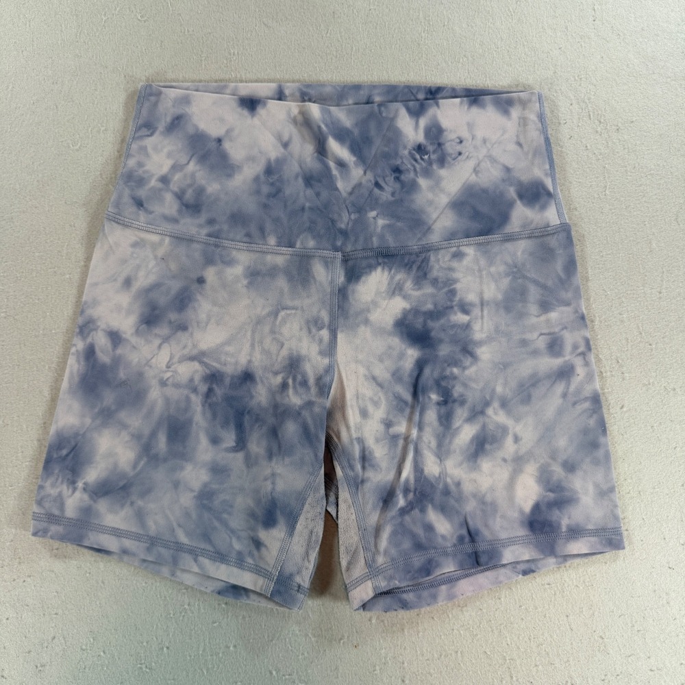 lululemon Align High-Rise Short 6 in Diamond Dye Light Blue Size 8